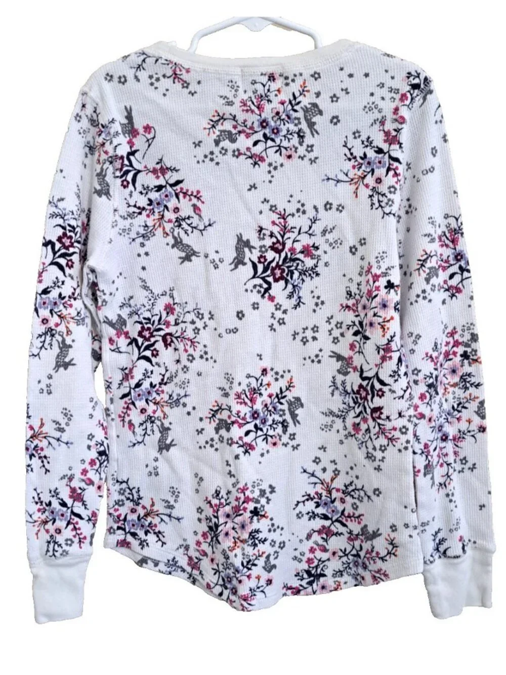 Old Navy Girl's L Floral Long Sleeve Thermal Top Fairycore
